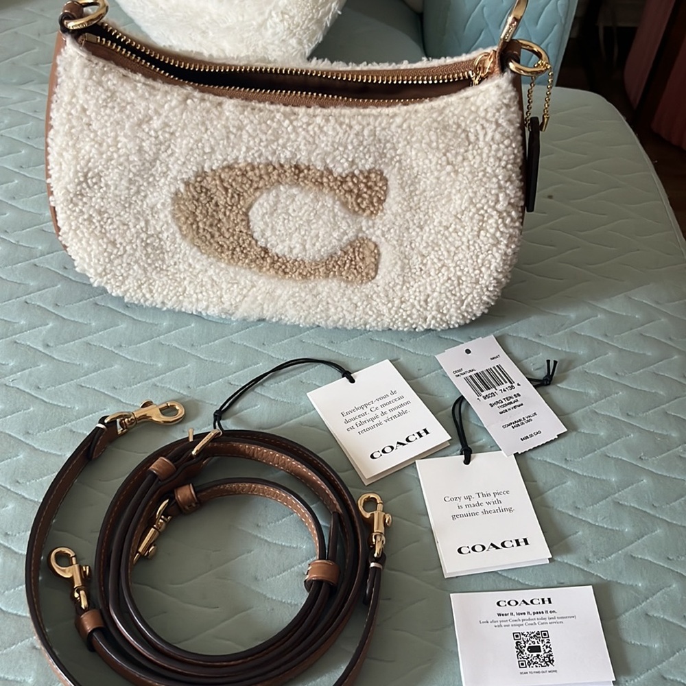 Coach shearling Teri bag